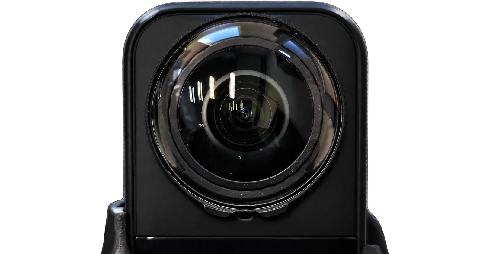 Close-up of Detectra 360 camera.